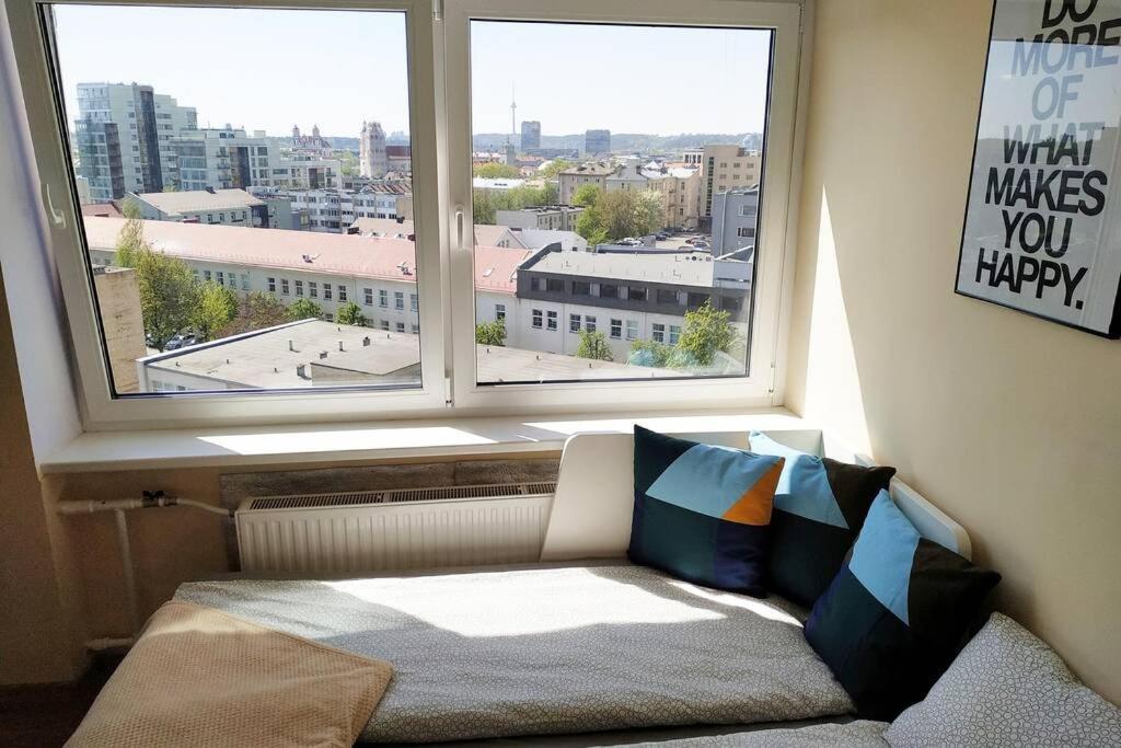 9Th Floor Amazing View Central Studio Apartment VNO Exteriör bild