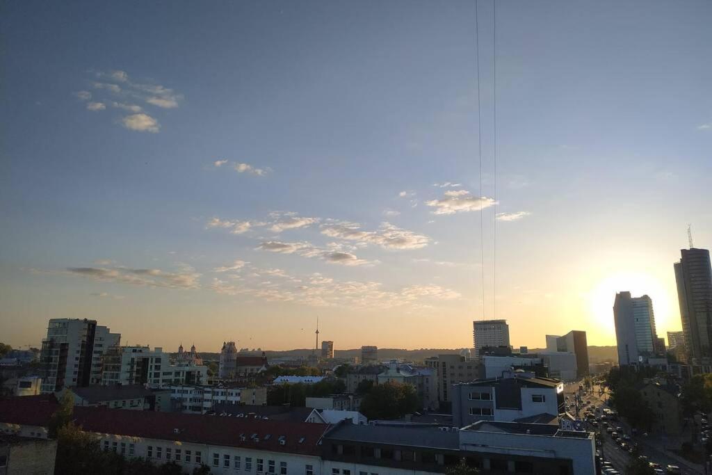 9Th Floor Amazing View Central Studio Apartment VNO Exteriör bild